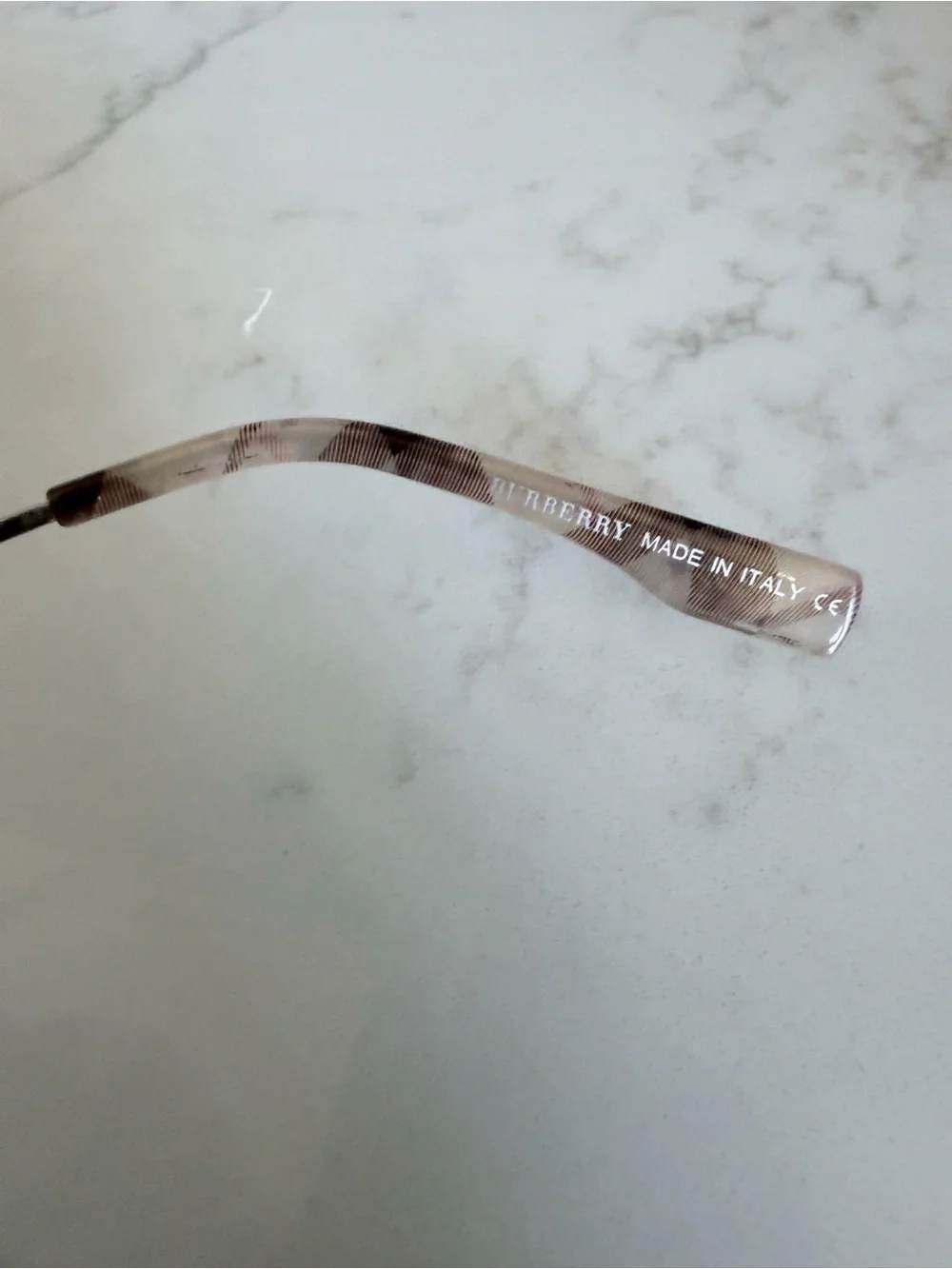 Burberry Silver Logo Aviator Sunglasses